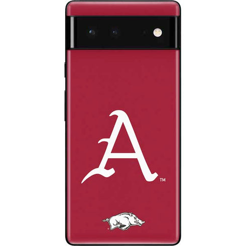 University of Arkansas-Fayetteville A Red Google Pixel 6 Skin